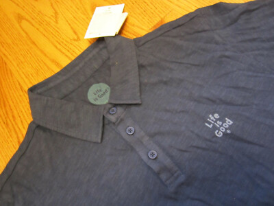 Life Is Good POLO SHIRT Blue Small 