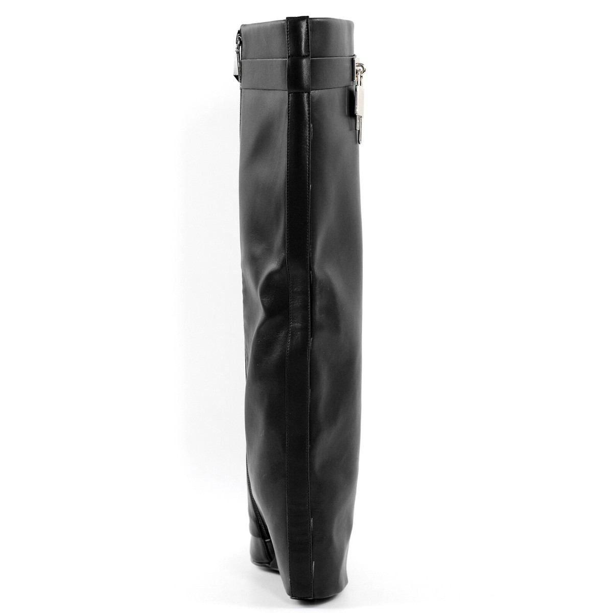 靴 TOKYO BLACK FOLD OVER LONG BOOTS YELLO / TOKYO BLACK FOLD OVER LONG BOOTS