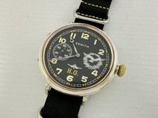Zenith Hermann Goring Luftwaffe Pilots WWII Vintage 1939-1945 Swiss Silver Watch
