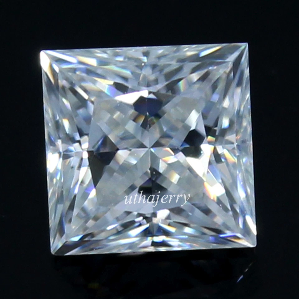 Beautiful TCW 1.10 Ct DE Color VS1 White Loose Diamond 6x6 mm Princess Cut - Image 2 of 4