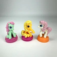 My Little Pony Ponyville Figures McDonald’s 2007 Lot Of 3  2.5” Tall