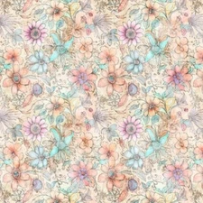 Enchanted By Quilting Treasures - Multi Fairy Flowers  #30762-X