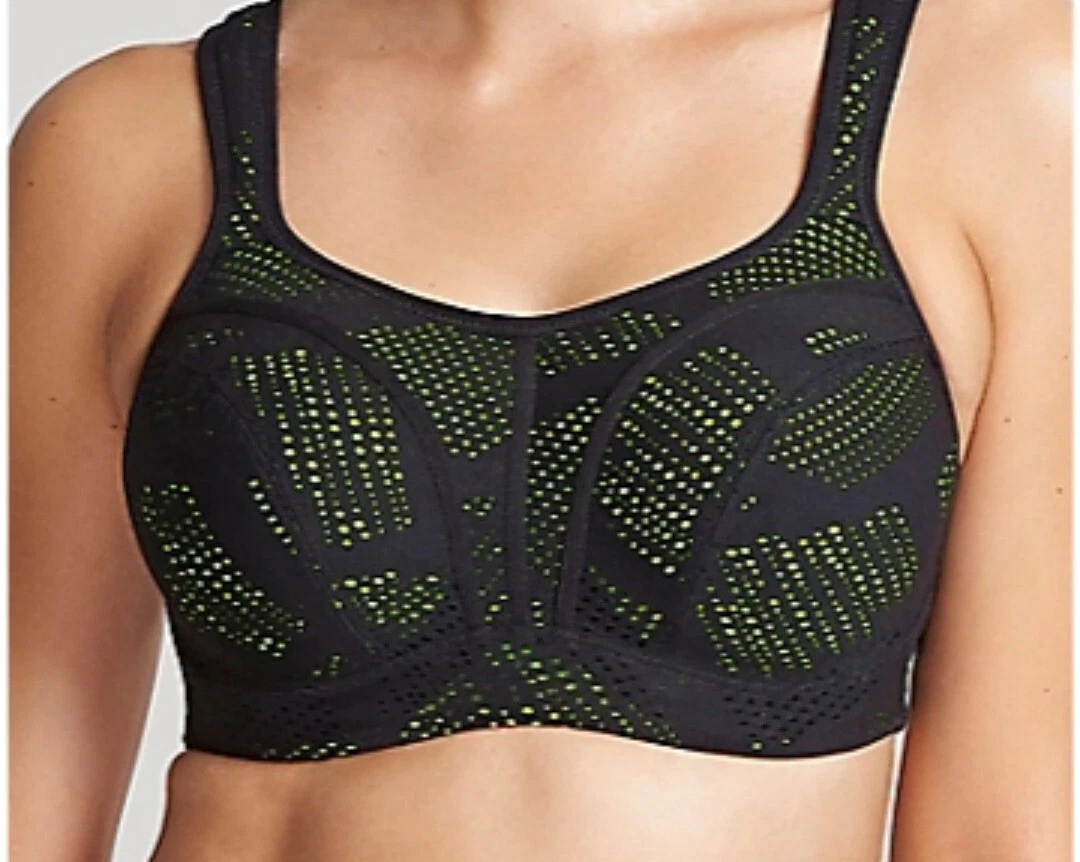 Panache Sports Bra 5021C size 32FF Green/Black New with Tags