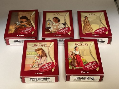 Nuovo con scatola! LOTTO VINTAGE (5) 2002-03 Charms Hallmark Pleasant Co AMERICAN GIRL - Foto 8 di 8