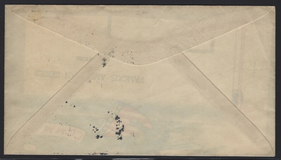 #619 Block of 4 First Day Cover - Unofficial Hotel Cachet - D.C. to N.J. (E-169) - Image 2 of 2