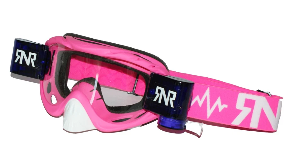 RIP 'N' ROLL Rip n Roll Hybrid roll off colour combo goggles MX ATV Fully loaded 31mm