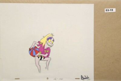 Beetlejuice Original Production Drawing And Cel 53-15 Used Cond.