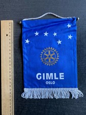 Vintage Pennant Rotary Club International Gimle Oslo