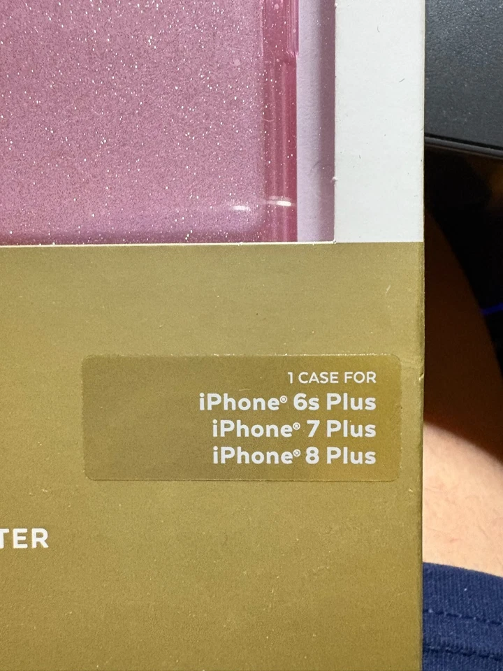 Speck Presidio Grip +  Case for iPhone 8 Plus / 7 Plus &6 PLUS  - Pink / Glitter - Image 2 of 2