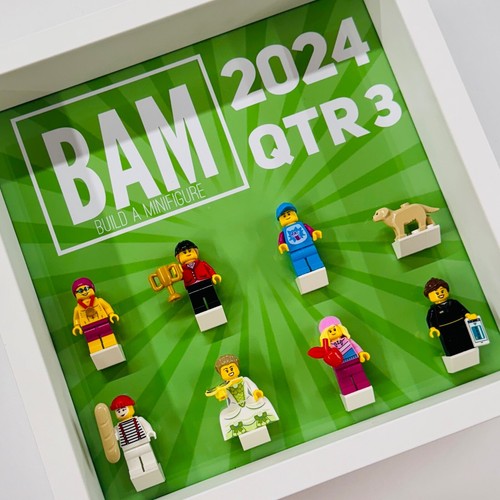 Display Frame case for Lego BAM build a minifigures series 2024 Quarter 3 27cm - Picture 17 of 24