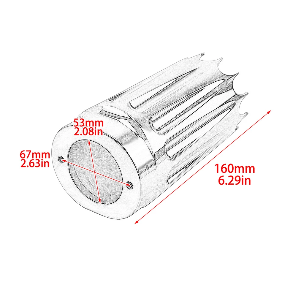 Cubierta de horquilla deslizante CNC cromada apta para Harley Touring Electra Road Glide 1984-2023 Foto 2 de 4