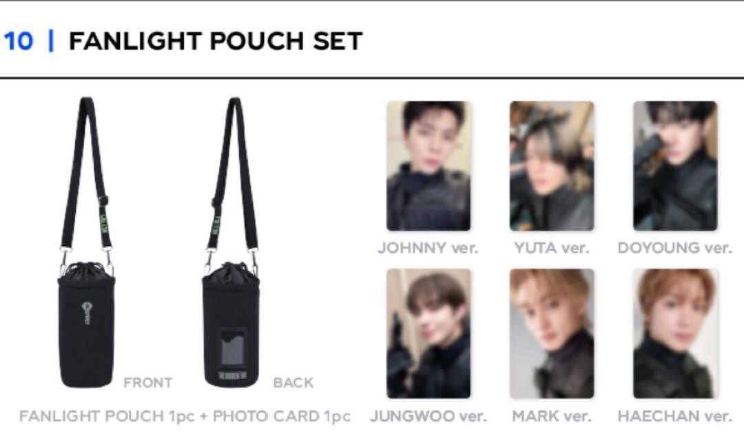 NCT127 momentum ペンライトポーチ ユウタ NCT 127 YUTA NEO CITY MOMENTUM Official MD FAN LIGHT POUCH