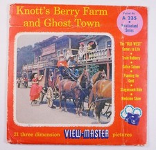 View-Master Knott's Berry Farm Ghost Town 3 reel packet A235