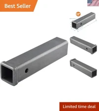 Customizable 2-Inch Weld-On Receiver Tube with Pre-Drilled Hole for Trailers