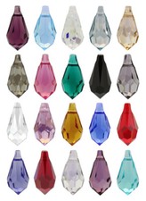Superior PRIMERO 6000 Teardrop Crystals Pendants  Many Sizes  Colors