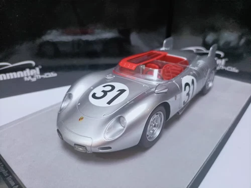 Tecnomodel 1/18 Porsche 718 #31 RSK 1959 Silver - Picture 2 of 6