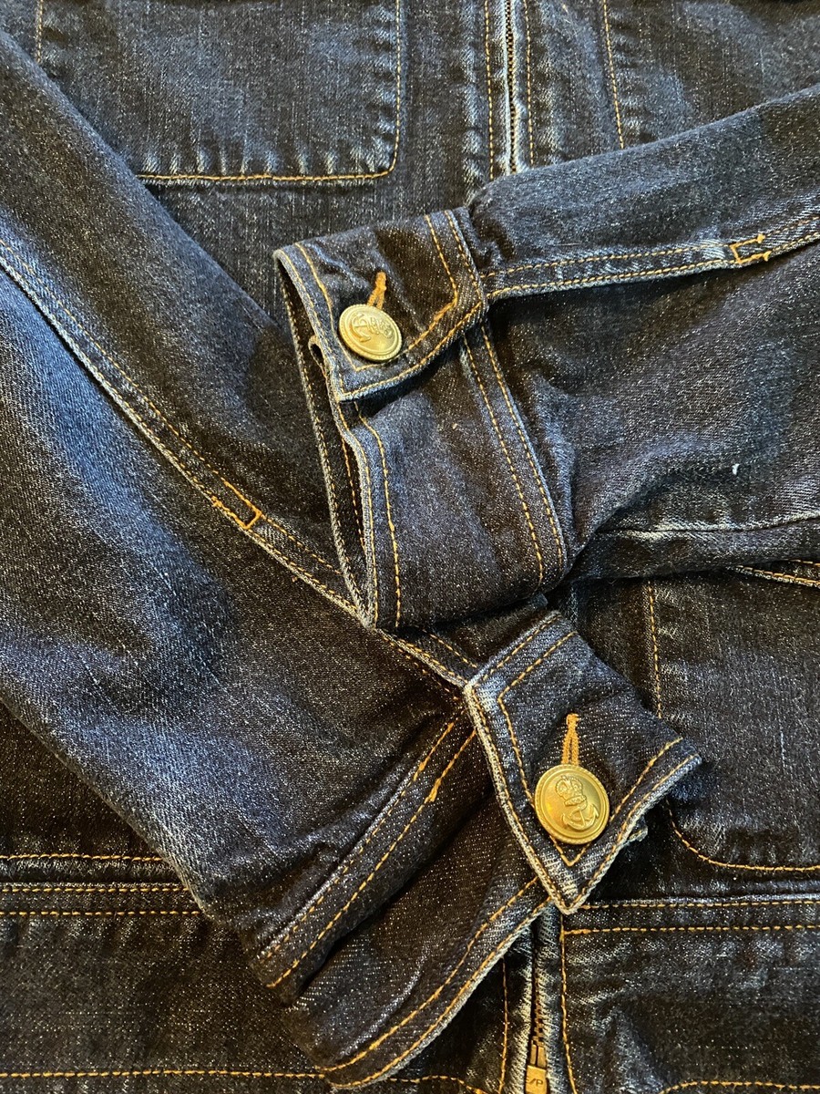 Lauren Jeans Co Denim Jacket Women's XL Dark Wash Pockets Ralph