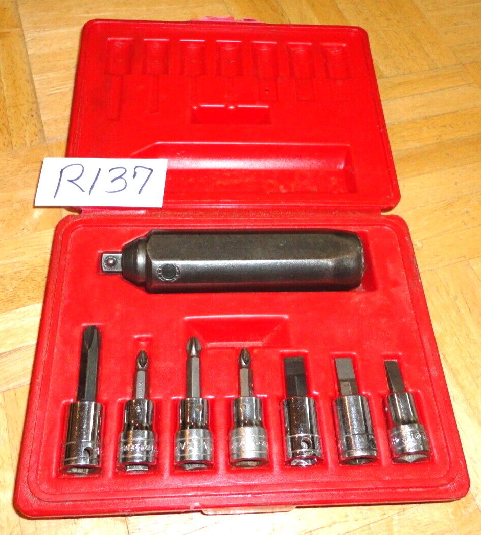 SNAP-ON TOOLS 8 PIECE 3/8 DRIVE IMPACT DRIVER SET 208EPIT | eBay