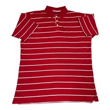 Vintage Men’s Size Large Lands End Short Sleeve Cotton Polo Shirt Made in USA