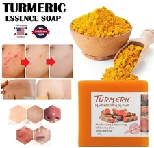 umeric Soap Skin Whitening Dark Spots lightening Acne Brightening Turmeric