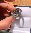 Oval Peruvian Pink Opal Ring in a Bali Silver Setting — photo 6