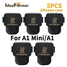 5pcs Heating Block Silicone Heat Insulation Case Cover For Bambu Lab A1 mini/A1