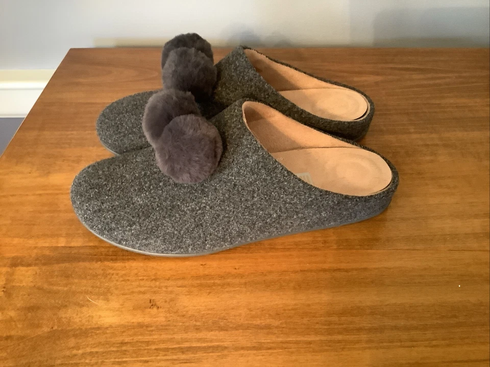 Fit Flop Christie Pom 拖鞋全新尺寸 6 灰色 — 第 4/4 张图片