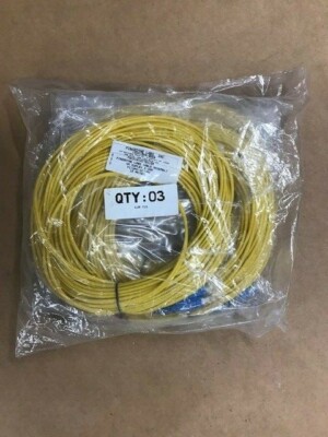FIBERDYNE SM Duplex 3.0mm FC/UPC - SC/UPC 15 meters NEW Lot of 3