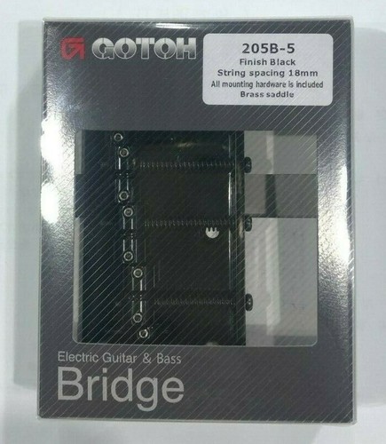 Gotoh Bass Bridge 203B-4 205B-5 4 corde 5 corde oro cromato nero - Foto 9 di 9