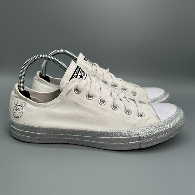 Converse Miley Cyrus x Chuck Taylor All-Star Lo Women 8.5 White Lace Up Sneakers
