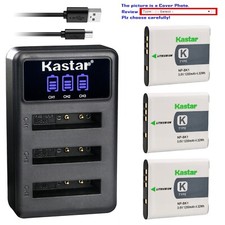 Kastar Battery Triple Charger for Sony Genuine NP-BK1 Battery and Sony BC-CSK