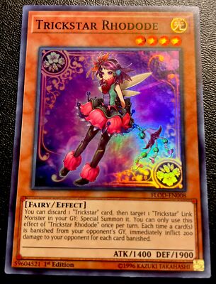 Rhodode Trickster Rhodode FLOD-EN008 NM 1st Edition Super Rare Yugioh Card! | eBay