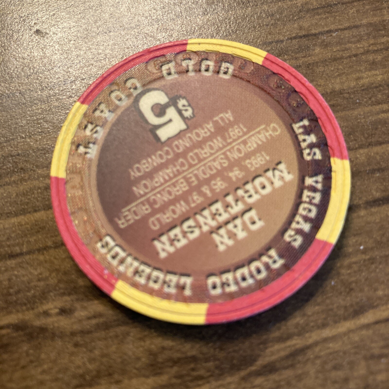 $5 gold coast dan mortensen rodeo obsolete las vegas nevada casino chip ...