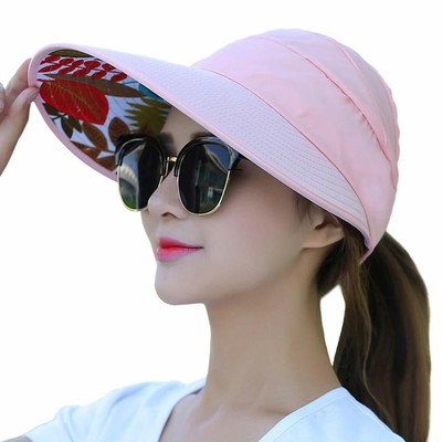 Women S Wide Brim Sun Uv Protection Visor Hats For Beach Fishing