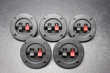 (5) PCS CIRCLE SPEAKER JACK TERMINAL CUP SCREW SUBWOOFER BOX SUB SPRING TCRS