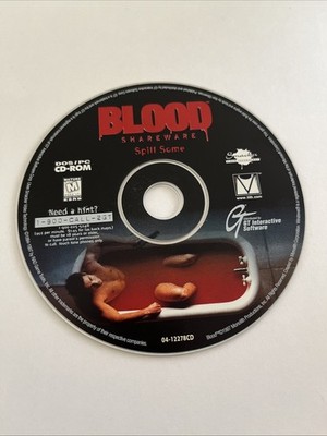 Blood Shareware Spill Some Computer Game 1997 DOS/PC CD-ROM Survival Horror