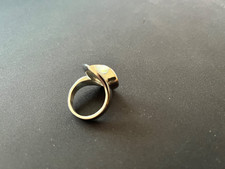 Designer  Edelstahl Damen Ring breit