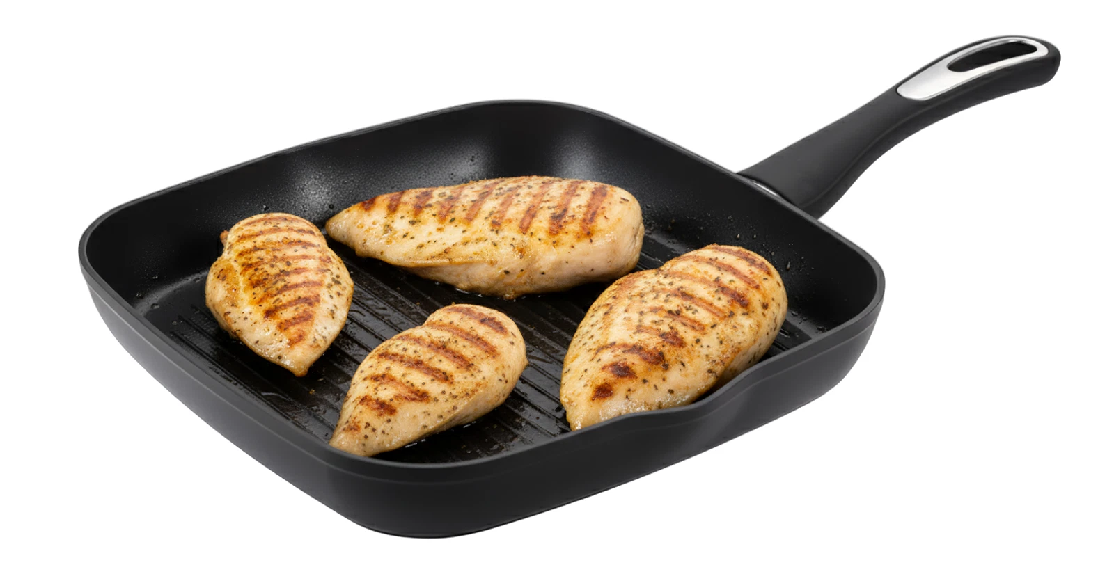 28cm Forged Aluminium Non-Stick Grill Pan Induction Best Frying Skillet Griddle