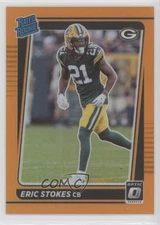 2021 Panini Donruss Optic Rated Orange Prizm /199 Eric Stokes #251 Rookie RC