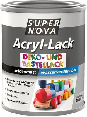 Super Nova Acryl-Bastellack 125 ml anthrazit