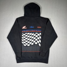 Honda Hoodie Mens Medium Black HRC JT Racing Team Riding Motorcycle Motorcross