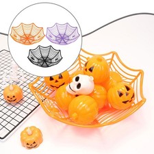 3Pcs Halloween Spider Web Candy Bowls Set Versatile for Parties Decoration