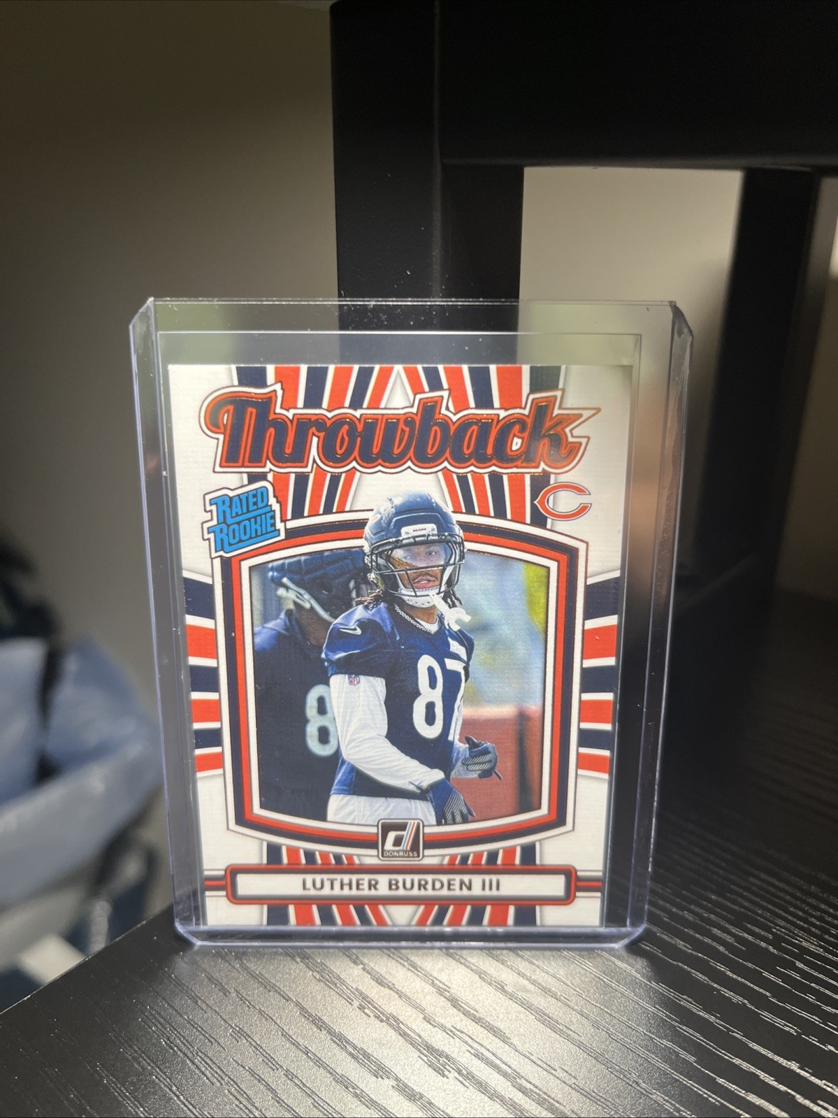 LUTHER BURDEN III RC 2025 Panini Donruss Throwback #42 Rated Rookie Bears