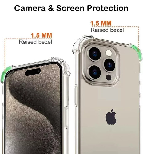 Clear Shockproof Case for iPhone 16 15 14 13 12 11 8 7 Pro Max Plus – Cover UK - Picture 3 of 4