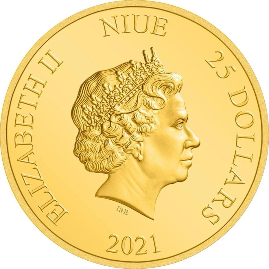 2021 Niue 1/4 oz Gold Frodo Baggins PROOF – 250 Mintage LOTR Coin