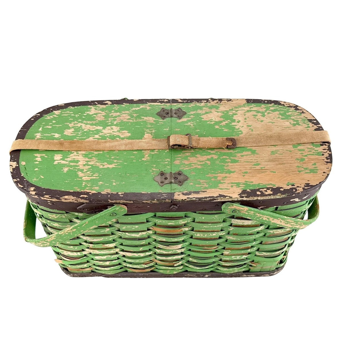 その他 Coleman - vintage hawkeye picnic basket Vintage Hawkeye Picnic Basket: Green Wicker Weave, Retro
