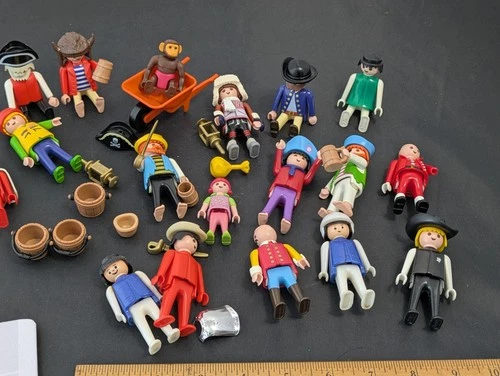 Playmobil Vintage Figure Lot Different With Accessories PIRATE MONKEY  ...