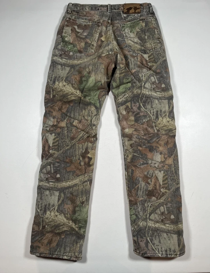 Pantalones de mezclilla Advantage Timber camuflados para hombre 32x34 marrón verde aislados Foto 2 de 4