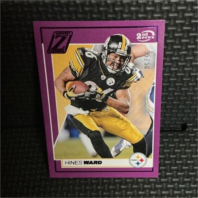 Panini Zenith 2nd Down Parallel Hines Ward #86 /50 Steelers NFL 2024
