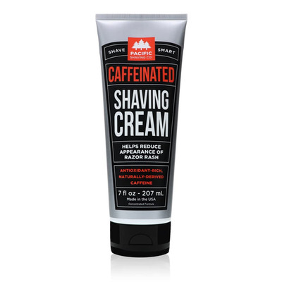 Caffeinated Shaving Cream - Shea Butter + Spearmint Antioxidant Shaving Cream wi